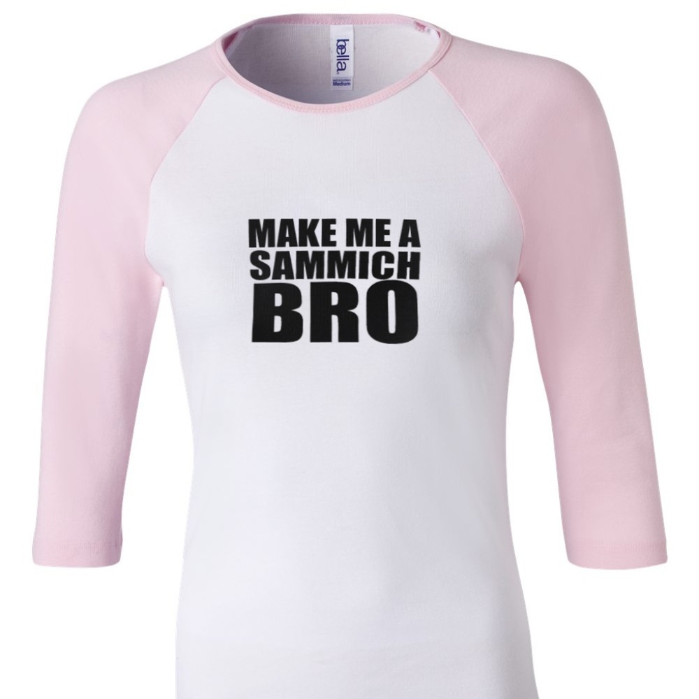 Make me a Sammich Printed Raglan Tee